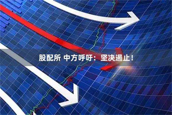 股配所 中方呼吁：坚决遏止！