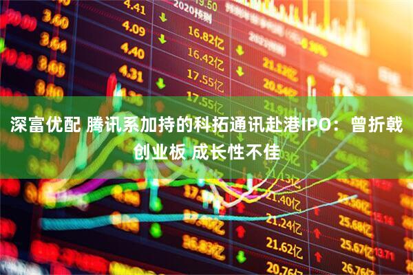 深富优配 腾讯系加持的科拓通讯赴港IPO：曾折戟创业板 成长性不佳
